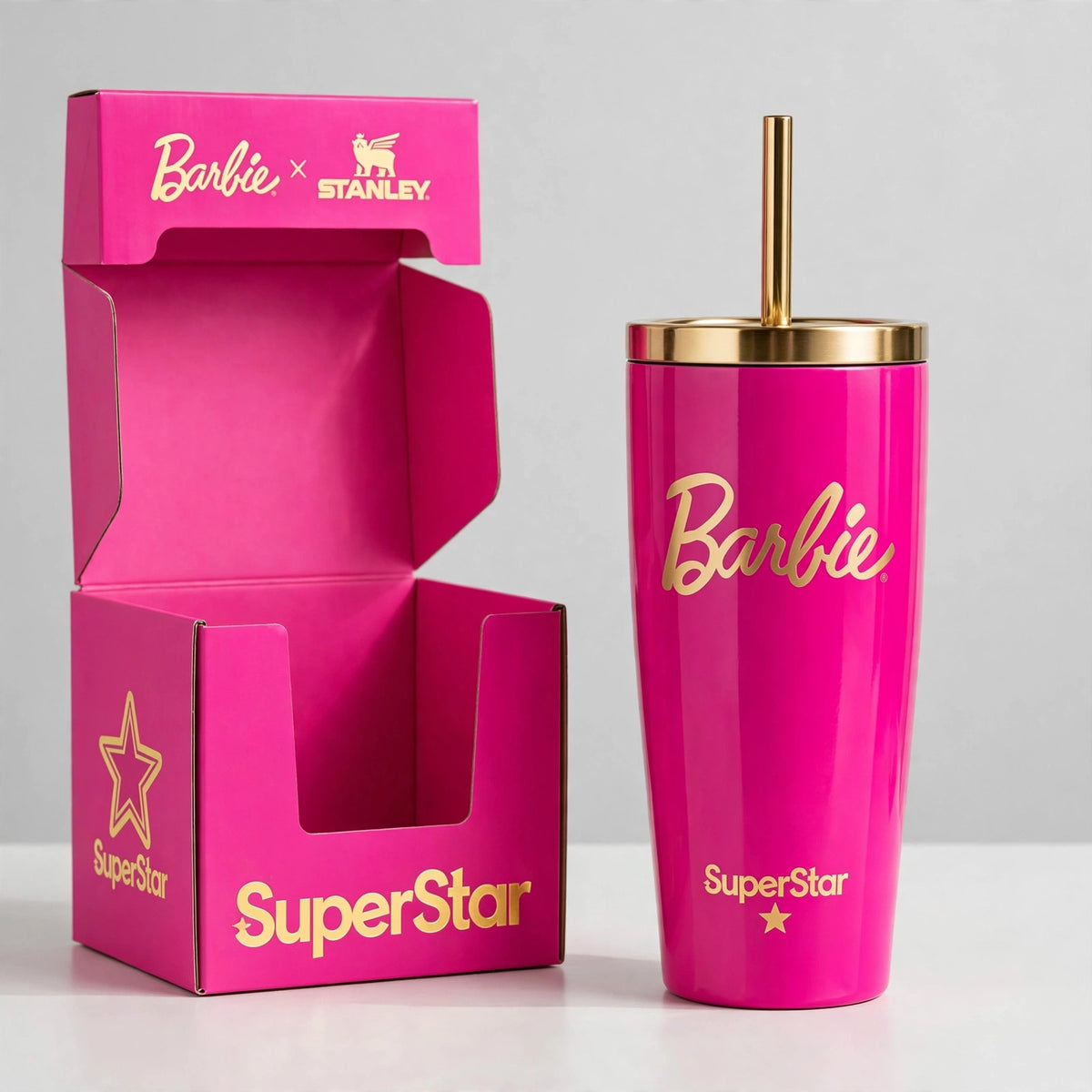 Barbie x Stanley SuperStar Quencher H2.0 FlowState Tumbler