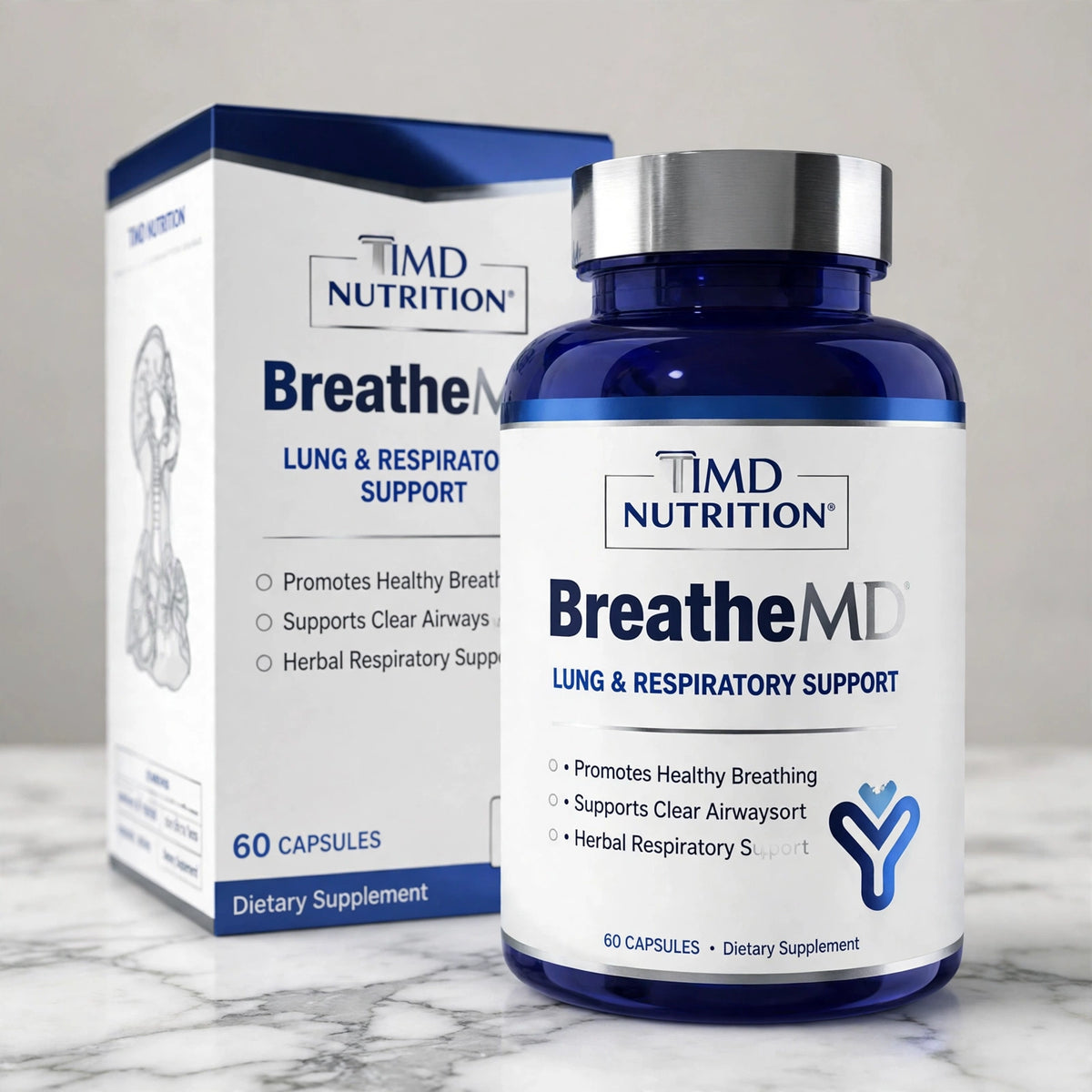 BreatheMD Lung & Respiratory Support (60 Capsules / Dietary Supplement)