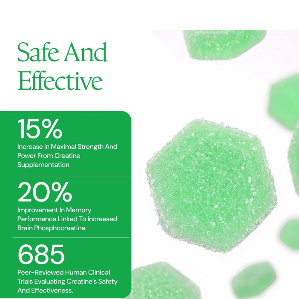 Create Creatine Monohydrate Gummies – Sour Green Apple (90 Count)