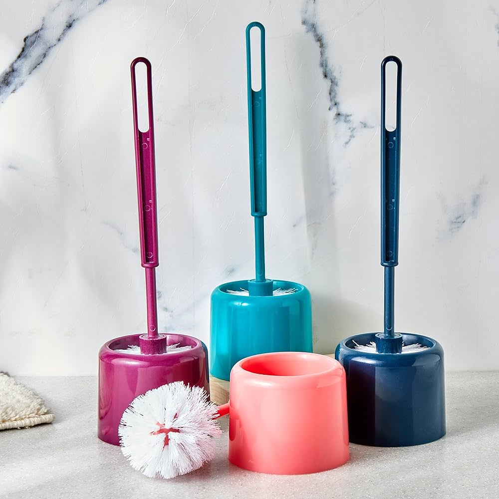 LONG TOILET BRUSH WITH HANGING STICKER