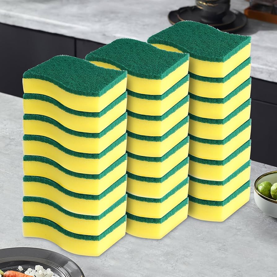 HEAVY DUTY CATERING SPONGE SCOURER 6'S