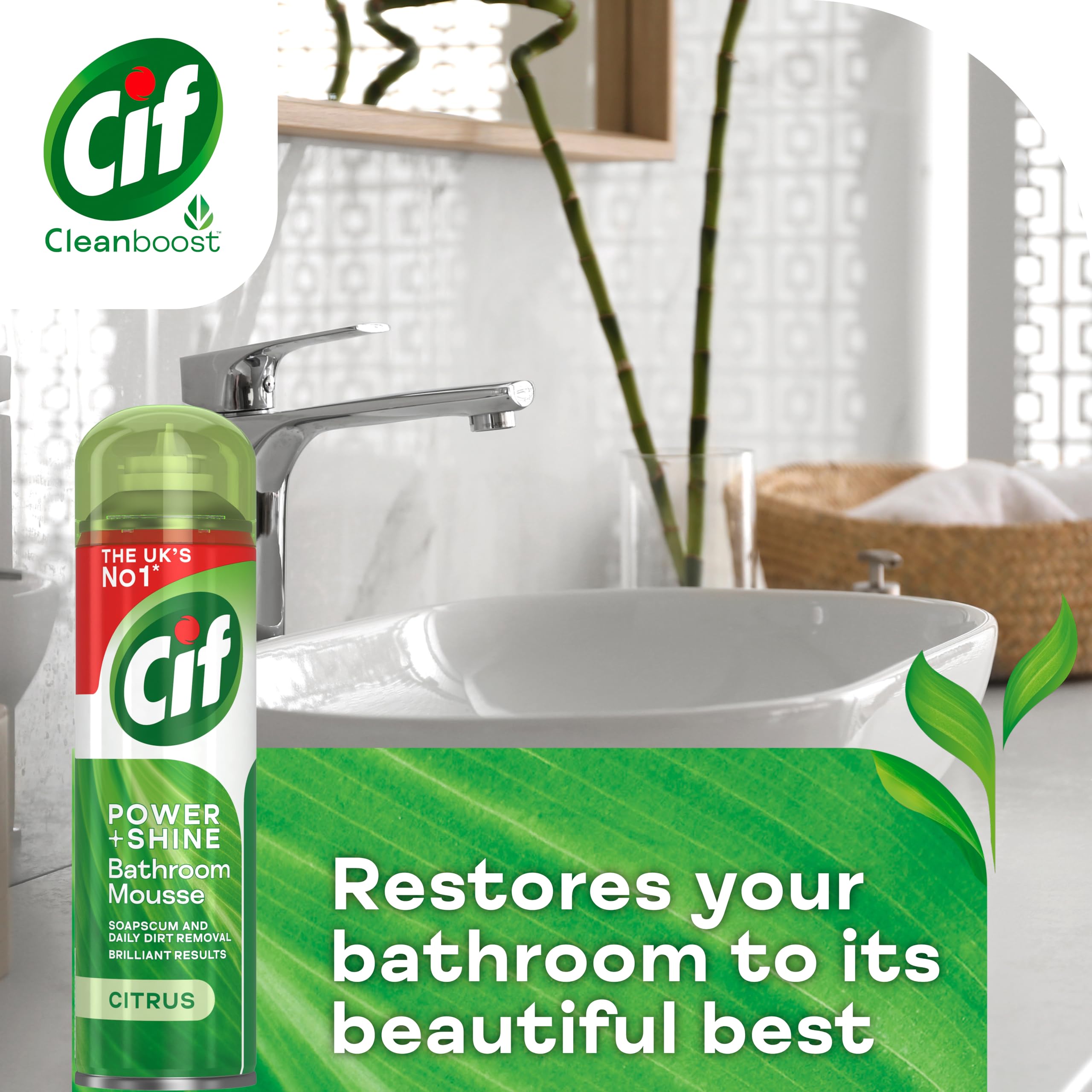 CIF BATHROOM MOUSSE 500ML