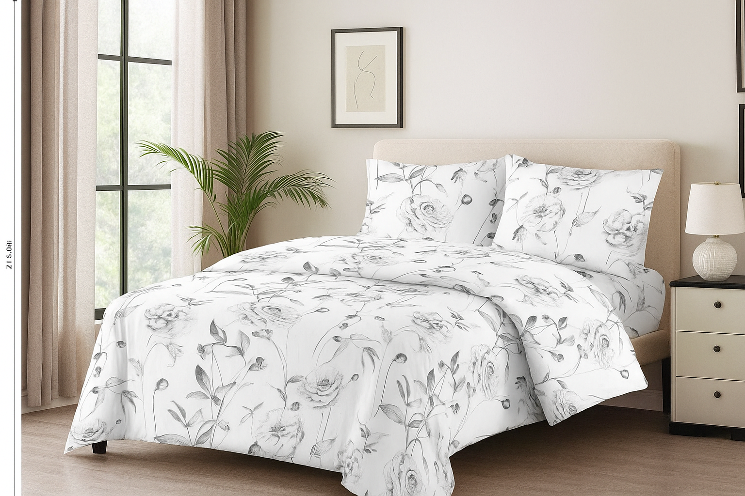 4 PIECE LUXURY BEDDING SET