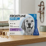 Frontline Spot On Flea, Tick & Lice Treatment for Large Dogs (20-40 kg) - 3 Pipettes