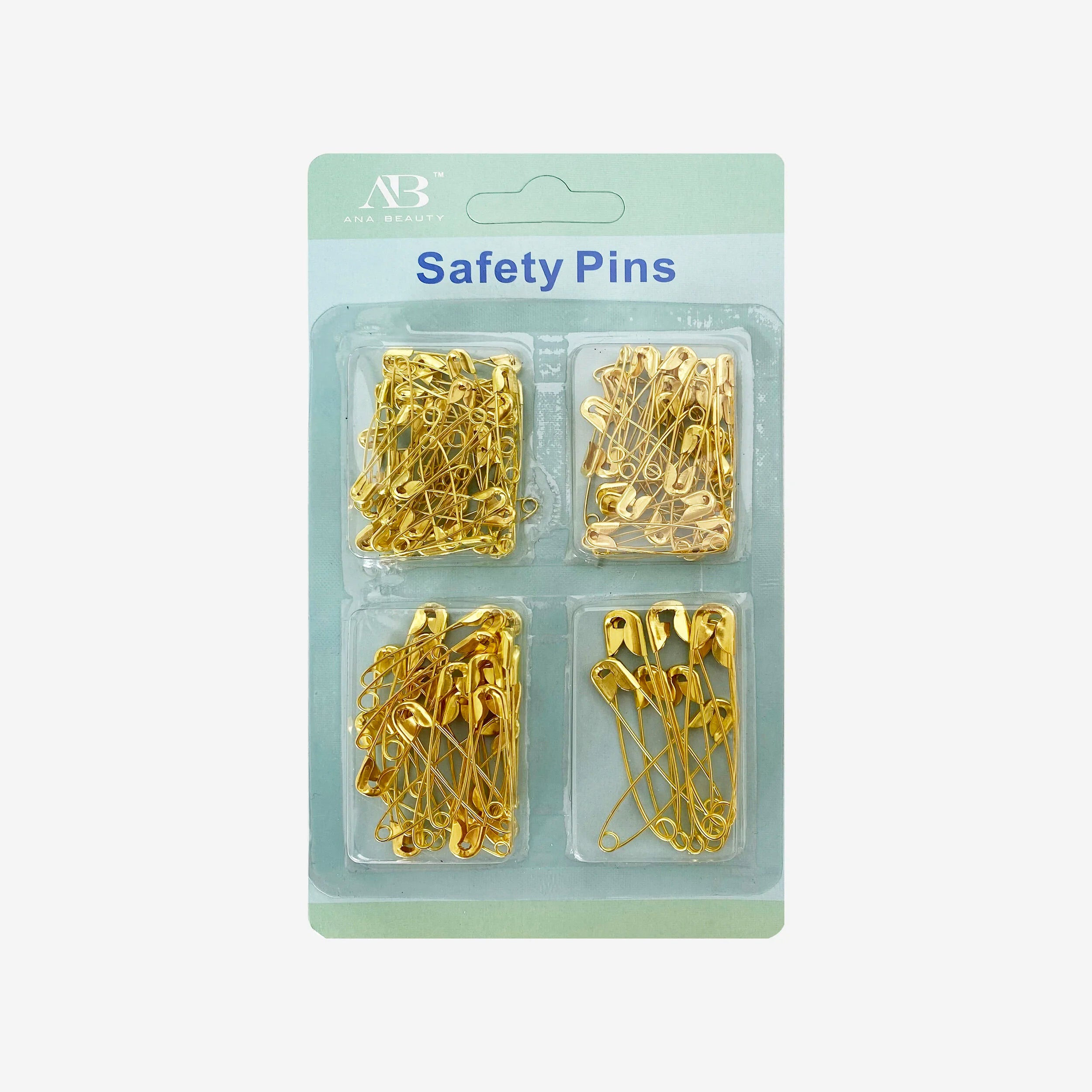 65PC MIX SIZE SAFETY PIN GOLD COLOUR