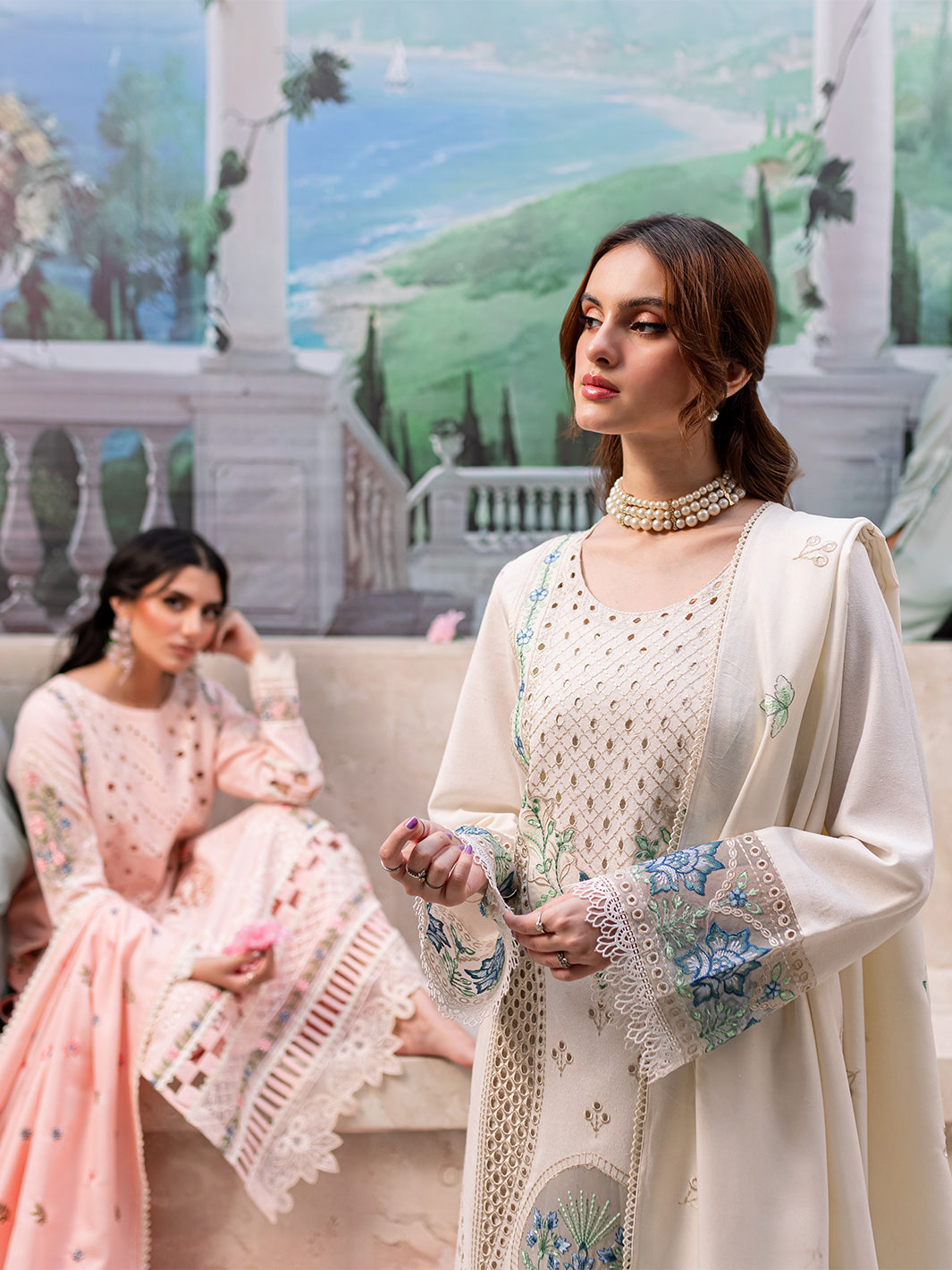 CECILIA | 3 PC KARANDI Embroidered Suit