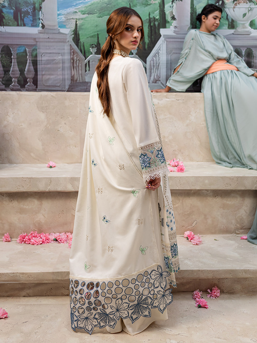 CECILIA | 3 PC KARANDI Embroidered Suit