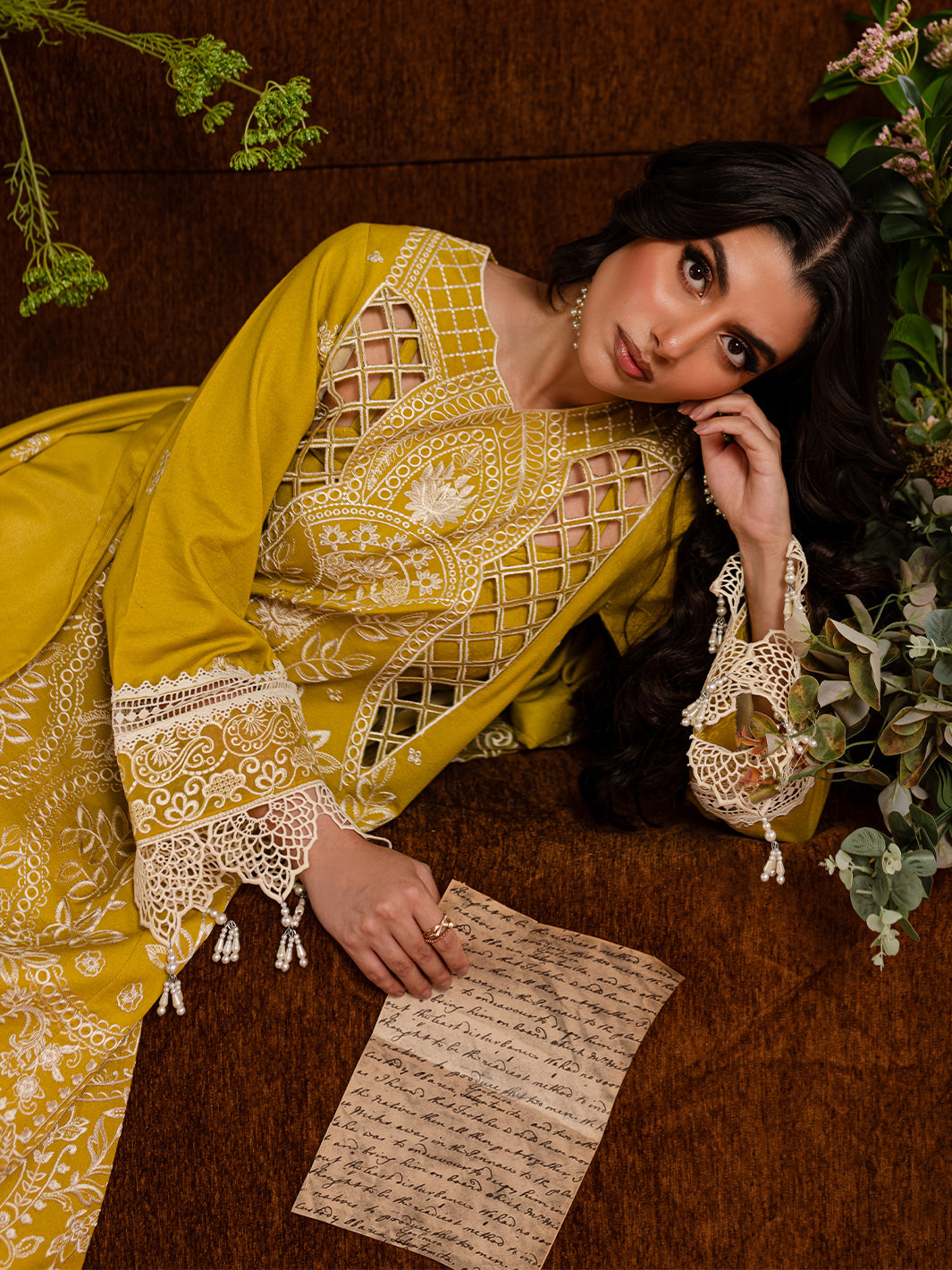 CLARA | 3 PC KARANDI Embroidered Suit