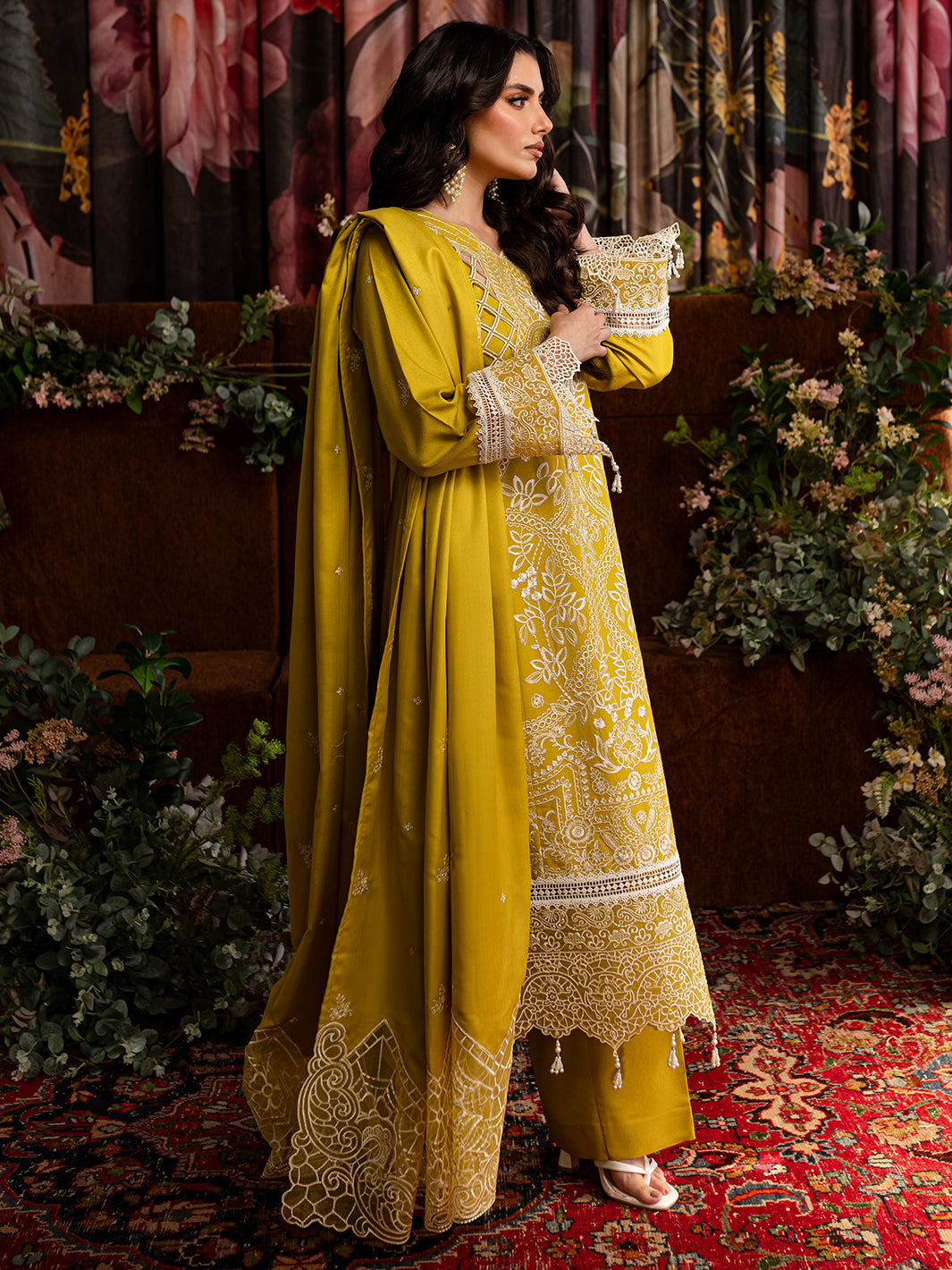 CLARA | 3 PC KARANDI Embroidered Suit