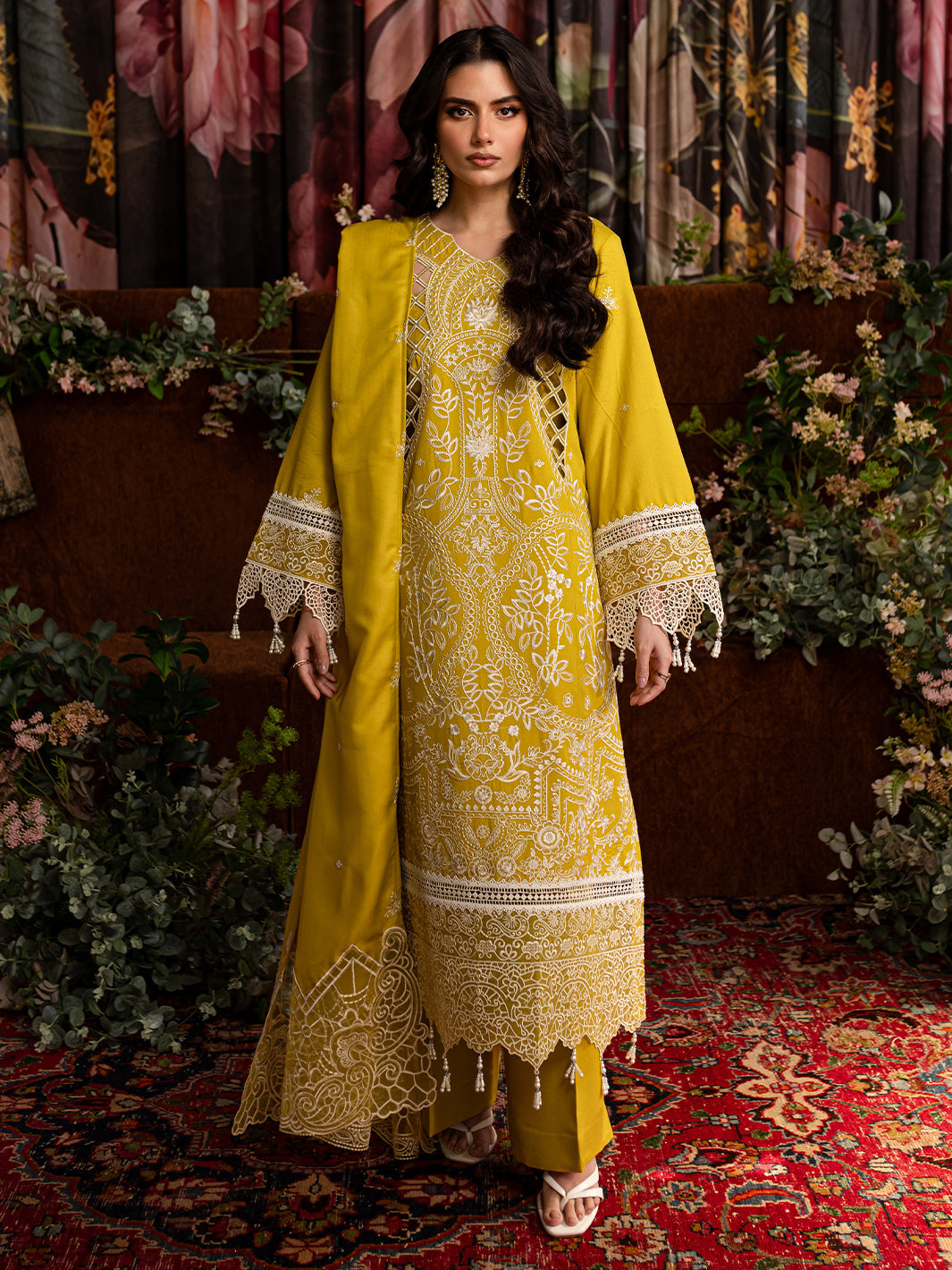 CLARA | 3 PC KARANDI Embroidered Suit