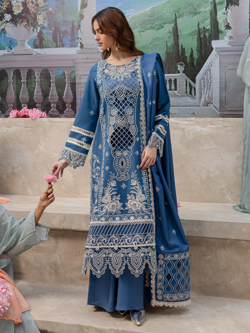 DOROTHY | 3 PC KARANDI Embroidered Suit