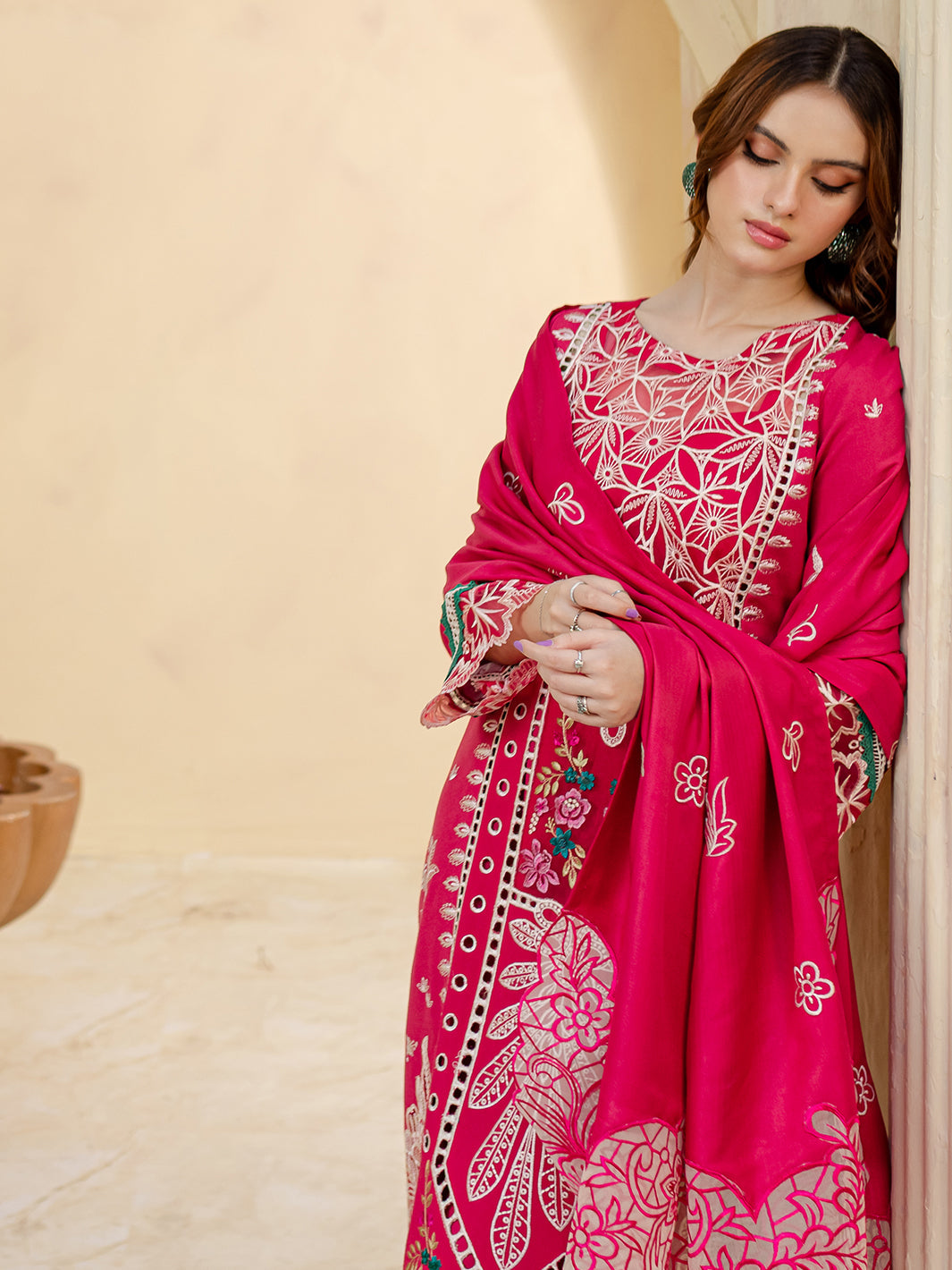 ELEANOR | 3 PC KARANDI Embroidered Suit