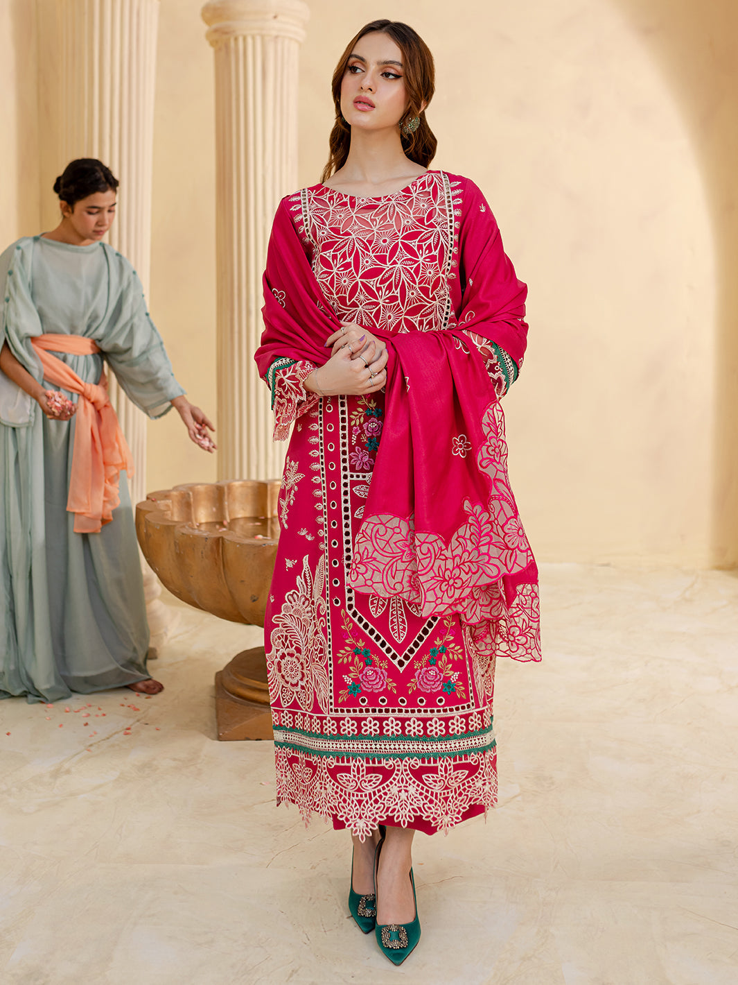 ELEANOR | 3 PC KARANDI Embroidered Suit