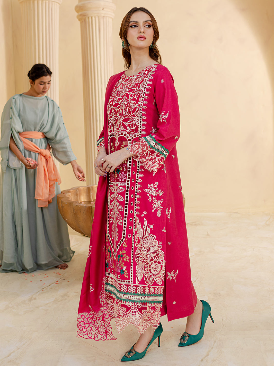 ELEANOR | 3 PC KARANDI Embroidered Suit