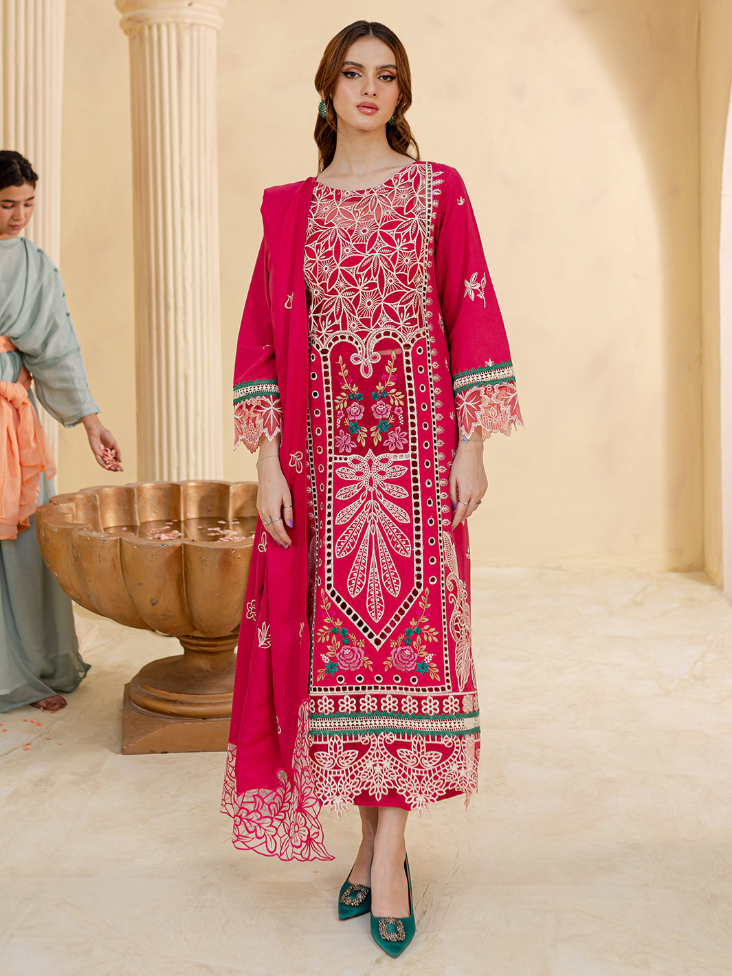 ELEANOR | 3 PC KARANDI Embroidered Suit