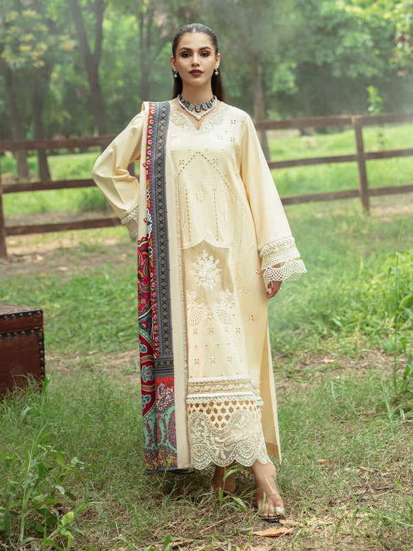 FLEICITE | 3 PC LINEN Hazel By Zarnoor