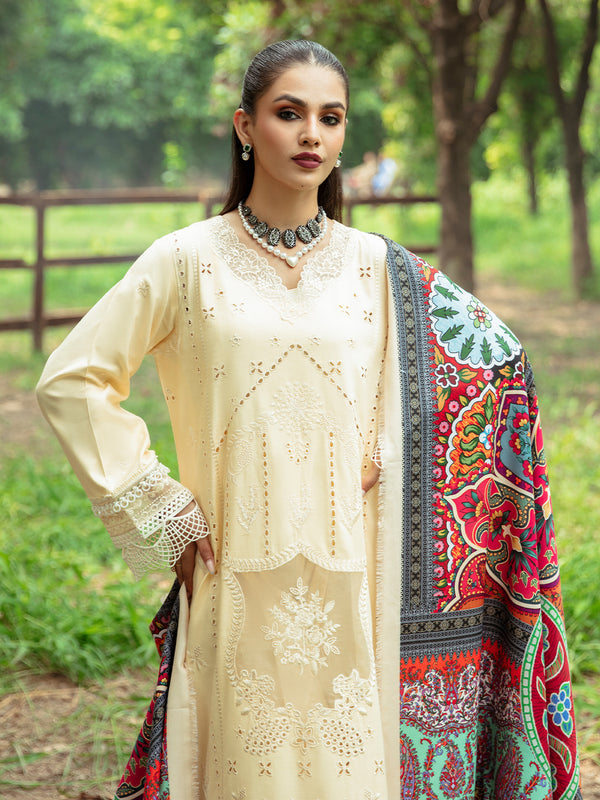 FLEICITE | 3 PC LINEN Hazel By Zarnoor