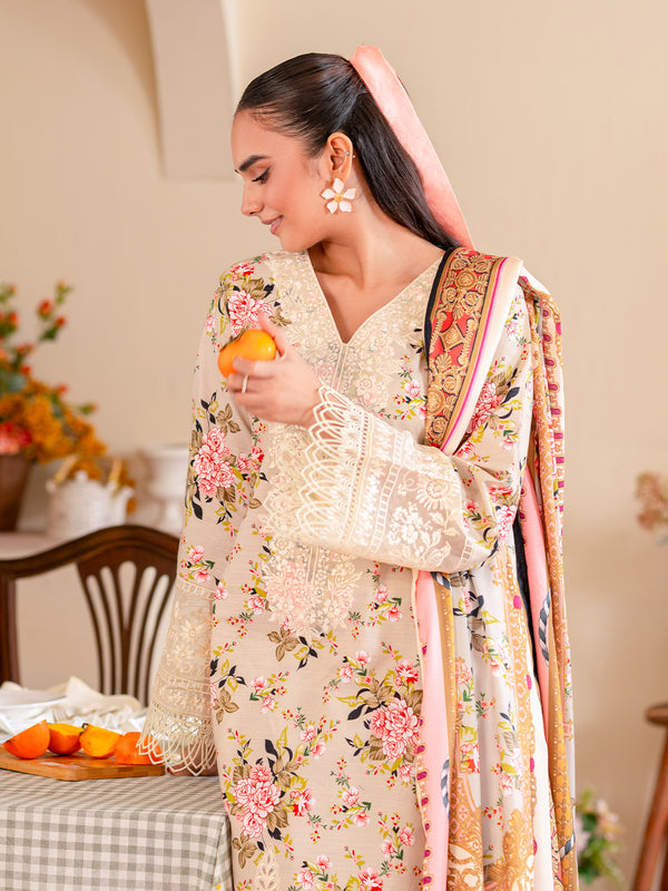 Floret | 3 PC Khaddar Embroidered Suits