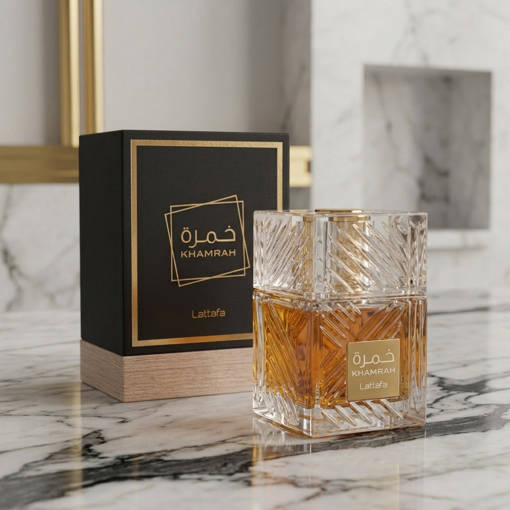 Lattafa Khamrah Eau de Parfum - Luxury Fragrance Spray (100 ml / 3.4 Fl Oz)