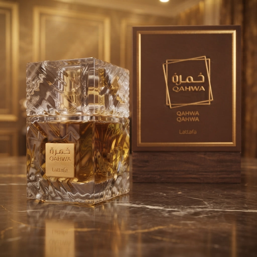 Lattafa Khamrah Qahwa Eau de Parfum - Luxury Fragrance Spray (100 ml / 3.4 Fl Oz)
