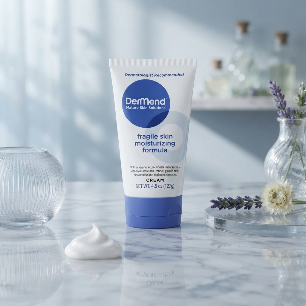 DerMend Mature Skin Solutions Fragile Skin Moisturizing Formula Cream, NET WT. 4.5 oz (127 g)