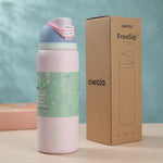 Owala FreeSip Insulated Stainless Steel Water Bottle with Straw, Pink Multi