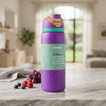 Owala FreeSip Insulated Stainless Steel Water Bottle with Straw, 32 oz (Purple Multi)