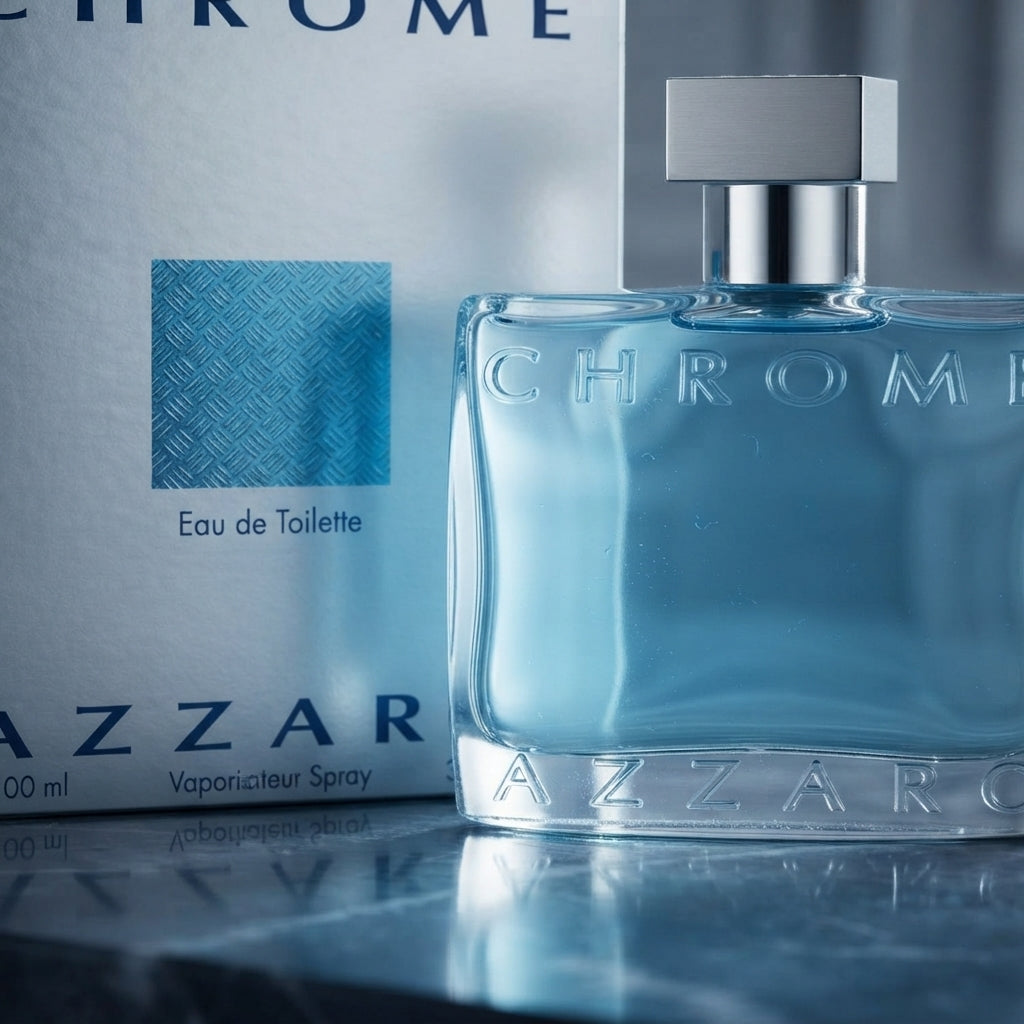 Azzaro Chrome Eau de Toilette - Luxury Fragrance Spray (100 ml / 3.4 Fl Oz)