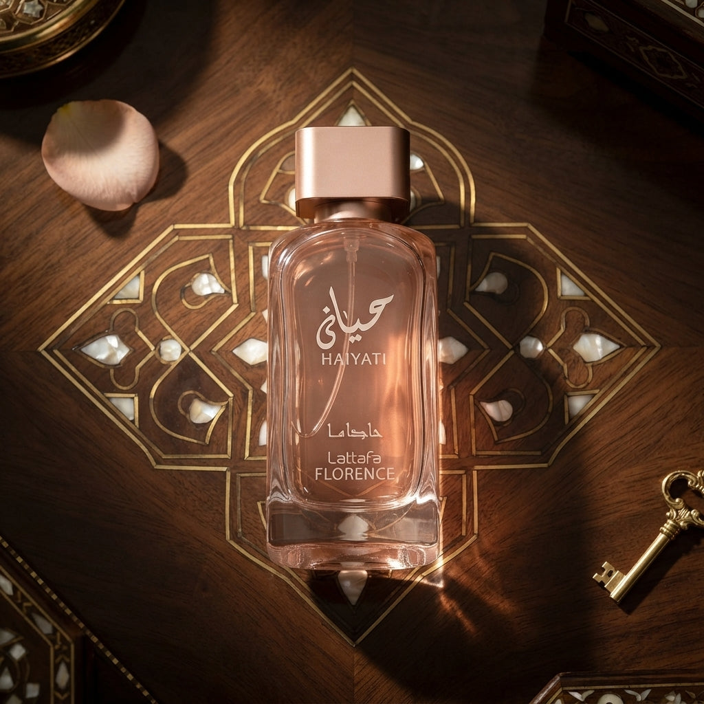 Lattafa Hayaati Florence Eau de Parfum - Luxury Fragrance Spray (100 ml / 3.4 Fl Oz)