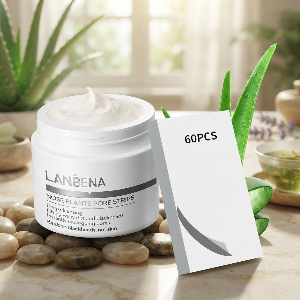 Lanbena Nose Plants Pore Strips Blackhead Removal Kit, 60 Pieces