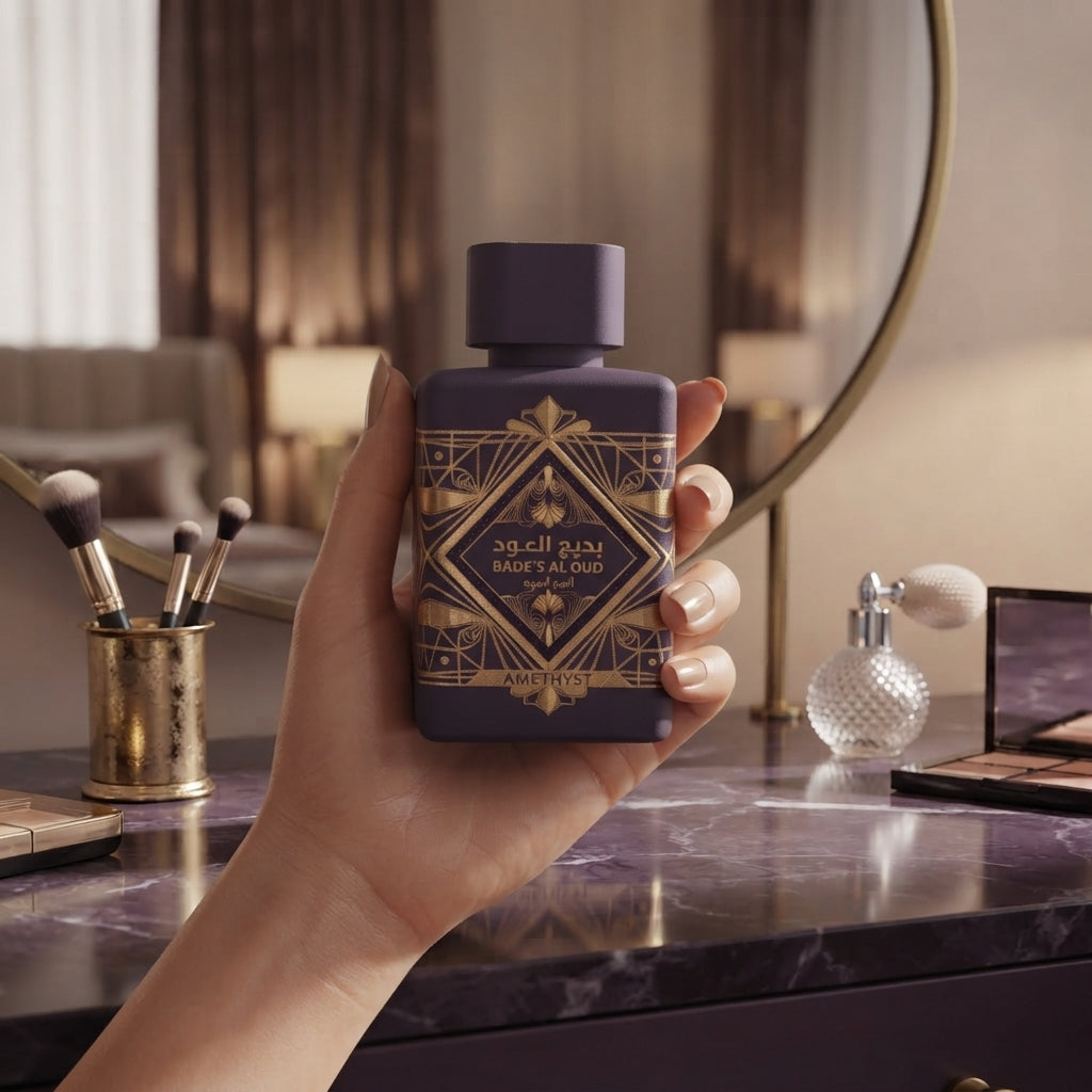 Lattafa Bade'e Al Oud Amethyst Eau de Parfum - Luxury Fragrance Spray (100 ml / 3.4 Fl Oz)