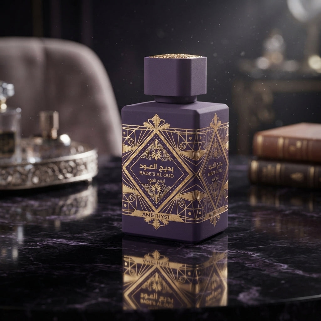 Lattafa Bade'e Al Oud Amethyst Eau de Parfum - Luxury Fragrance Spray (100 ml / 3.4 Fl Oz)