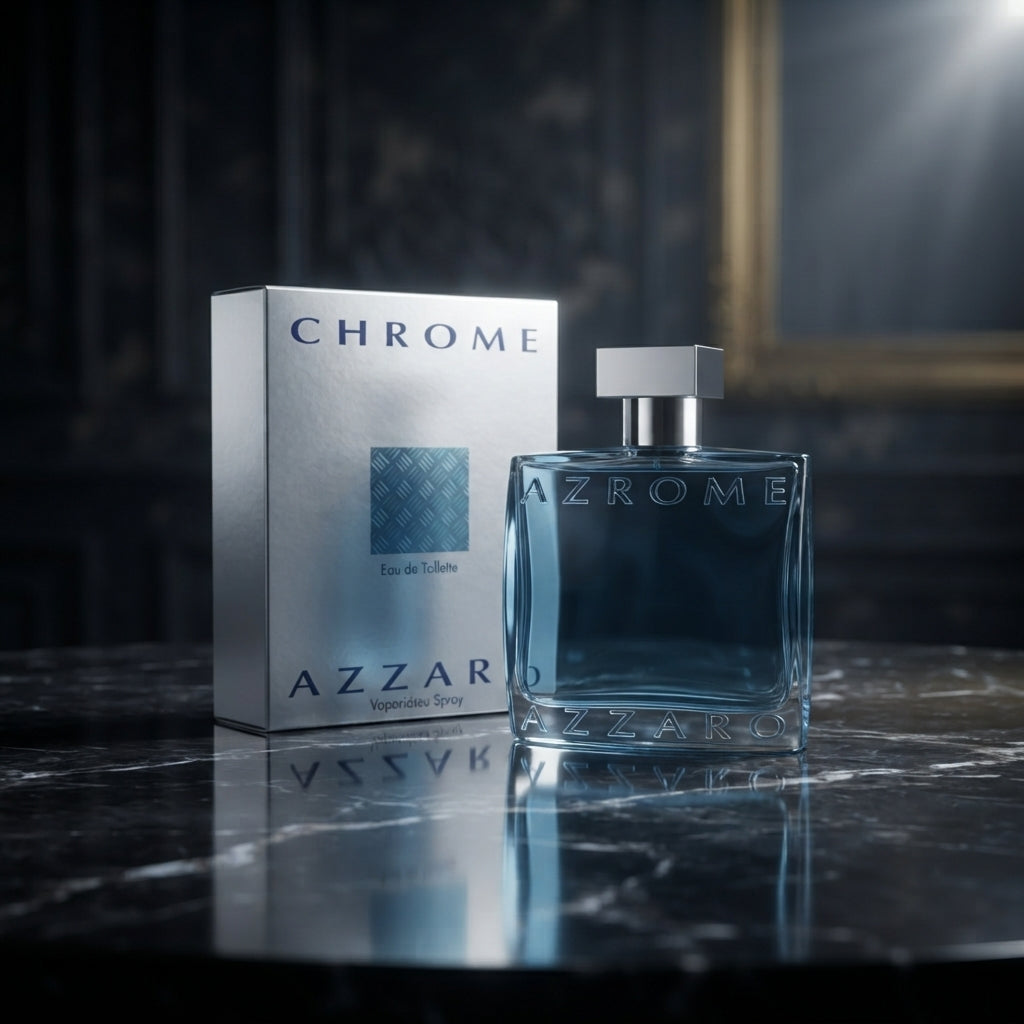 Azzaro Chrome Eau de Toilette - Luxury Fragrance Spray (100 ml / 3.4 Fl Oz)