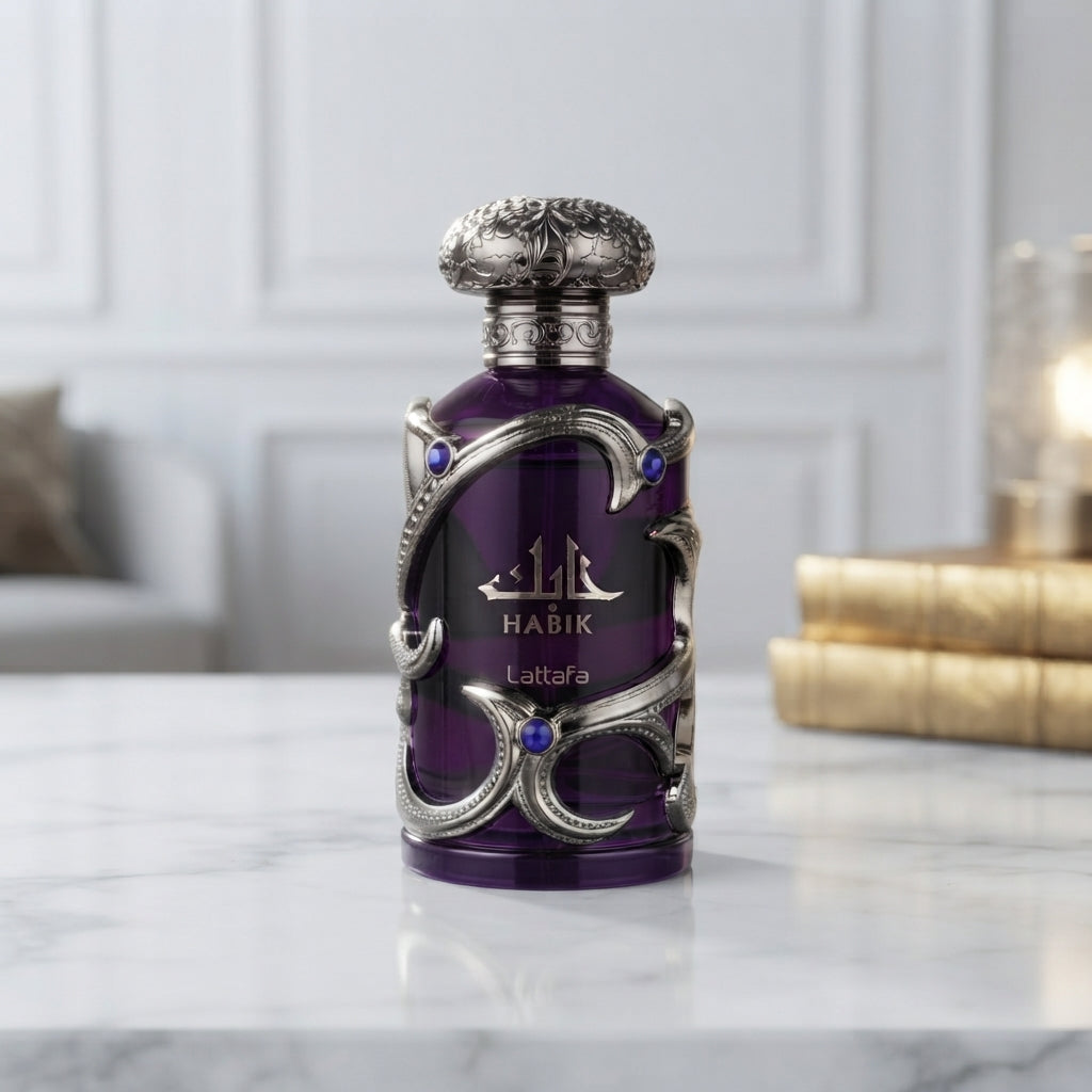 Lattafa Habik Silver Edition Eau de Parfum - Luxury Fragrance Spray (100 ml / 3.4 Fl Oz)