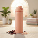 Owala FreeSip Insulated Stainless Steel Water Bottle with Straw, Peach / Coral