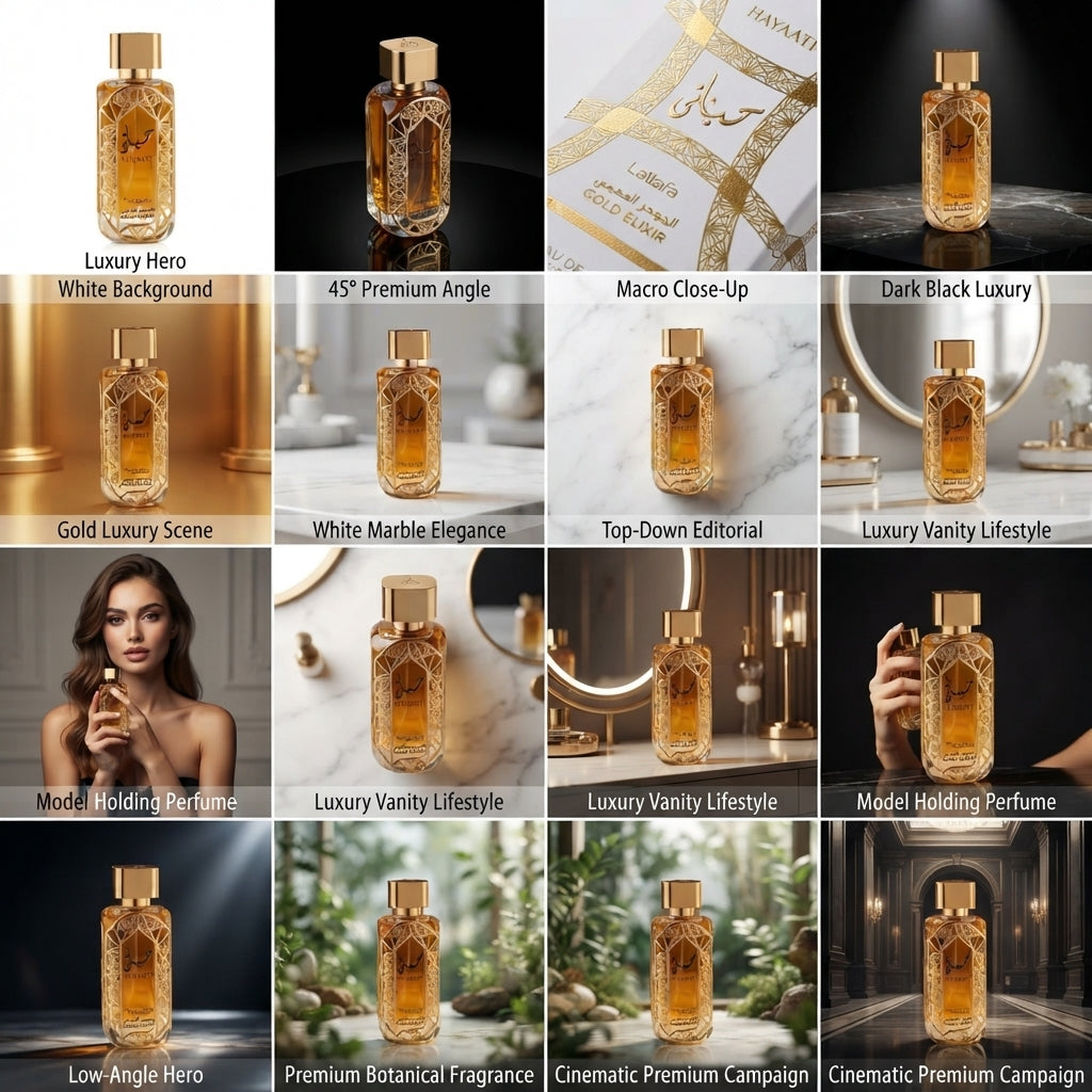 Lattafa Hayaati Gold Elixir Eau de Parfum - Luxury Fragrance Spray (100 ml / 3.4 Fl Oz)