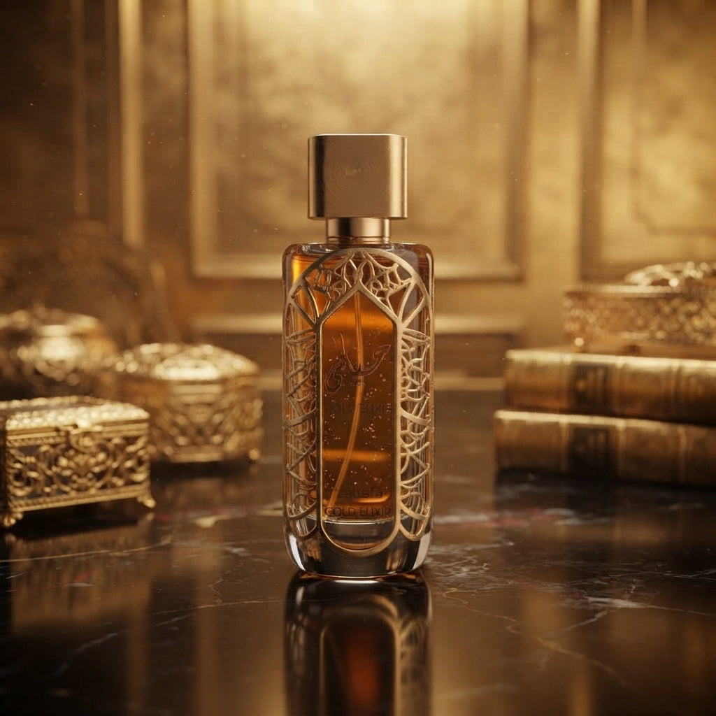 Lattafa Hayaati Gold Elixir Eau de Parfum - Luxury Fragrance Spray (100 ml / 3.4 Fl Oz)