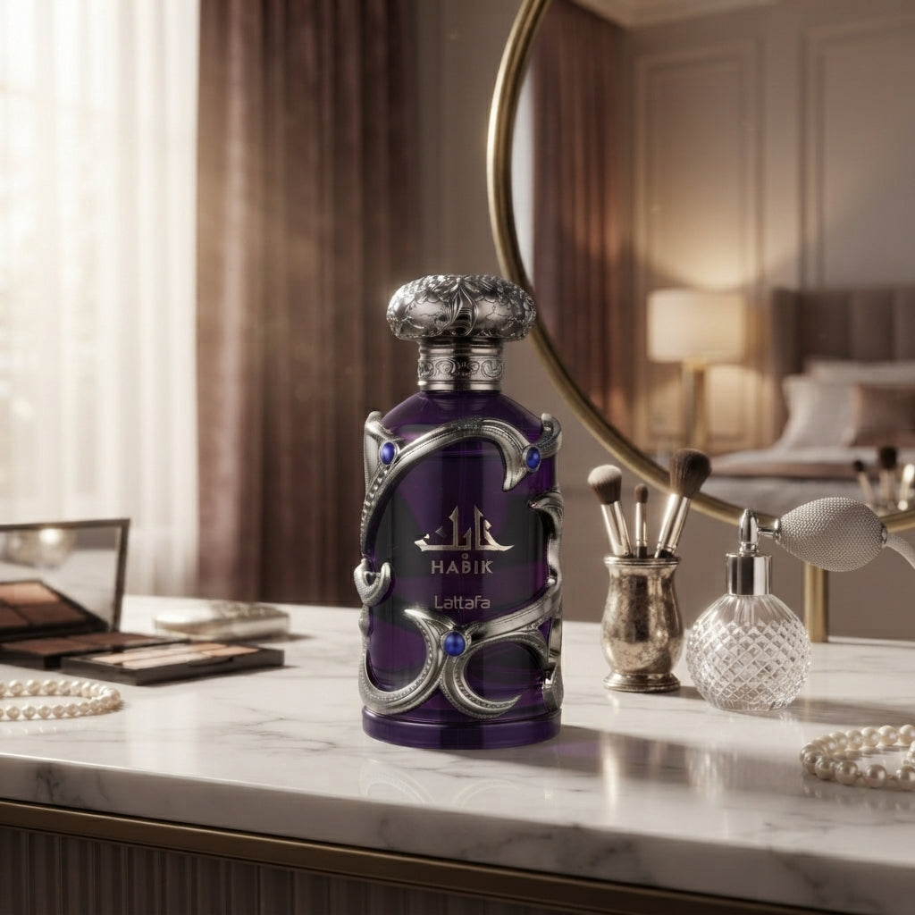 Lattafa Habik Silver Edition Eau de Parfum - Luxury Fragrance Spray (100 ml / 3.4 Fl Oz)
