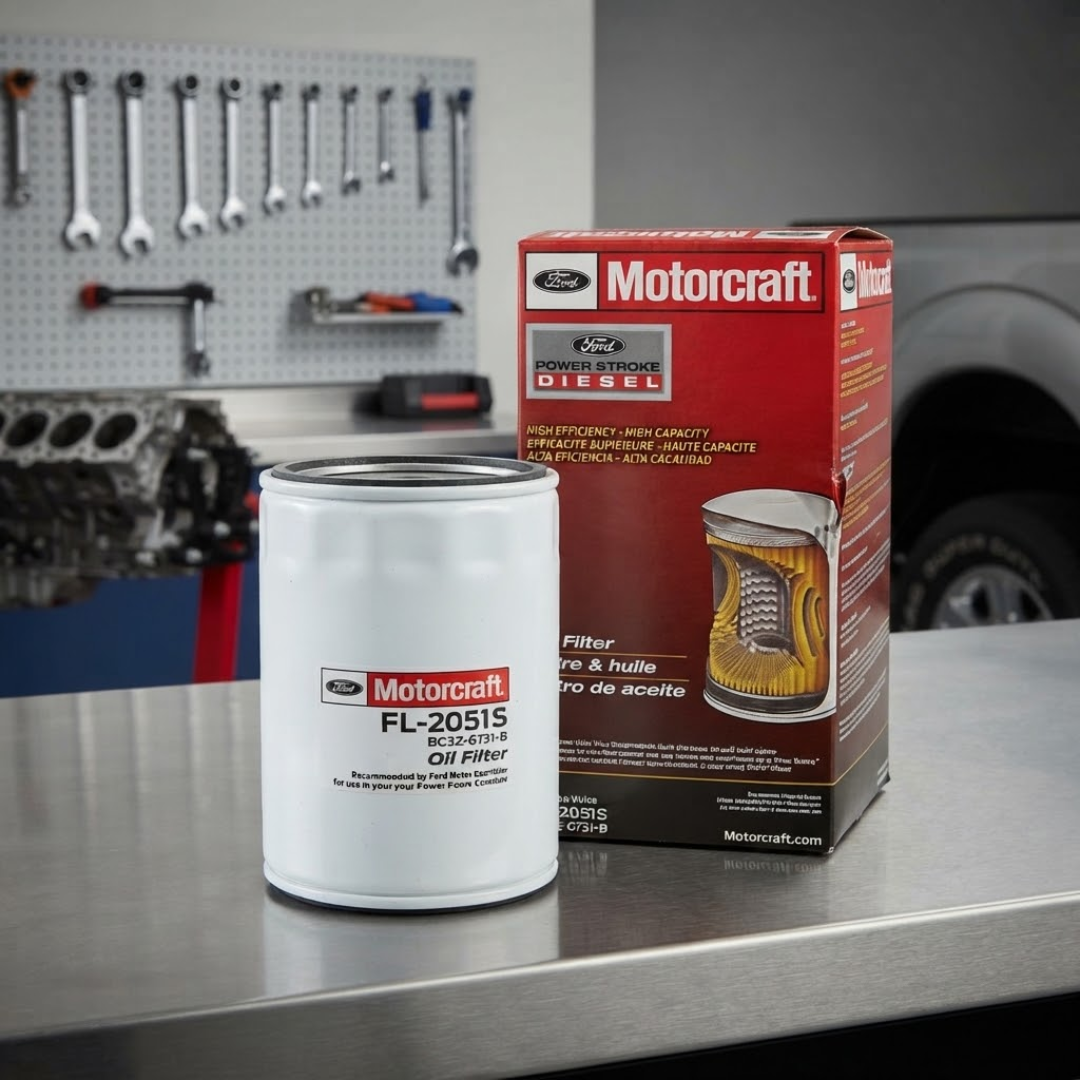 Genuine Motorcraft Power Stroke Diesel Oil Filter - FL-2051S (BC3Z-6731-B)