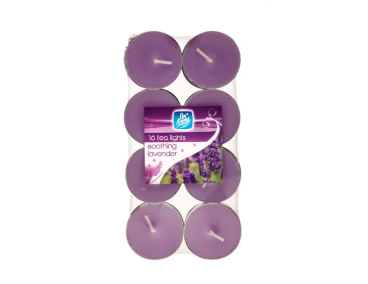 PAN AROMA TEA CANDLE LAVENDER 16'S