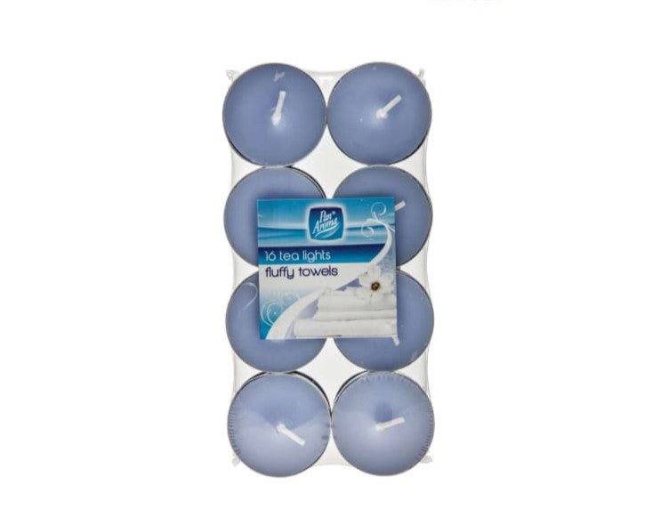 PAN AROMA TEA CANDLE FLUFFY 16'S