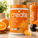 Create Creatine Monohydrate Gummies – Orange Flavor (90 Count)