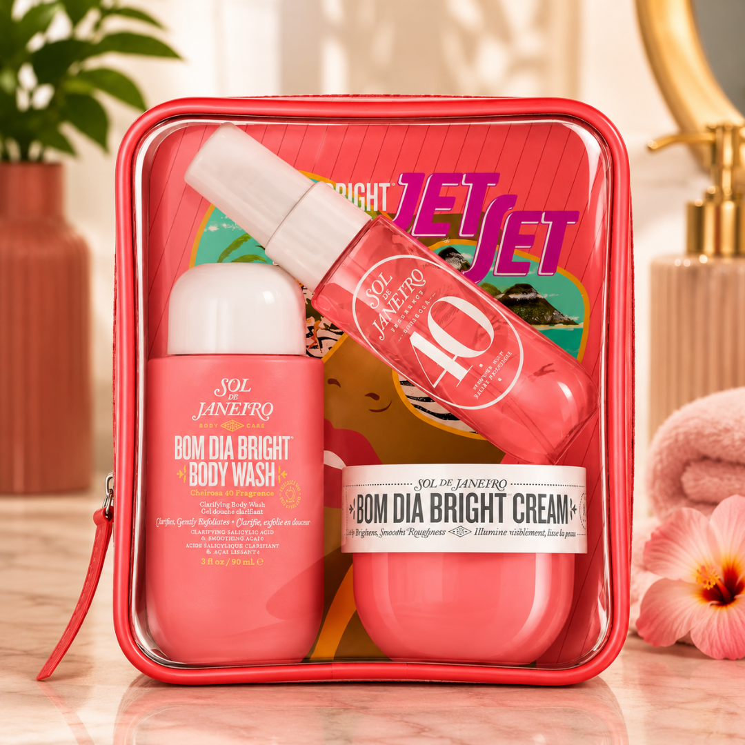 Sol de Janeiro Bom Dia Bright Jet Set – Travel Size Body Care & Perfume Set