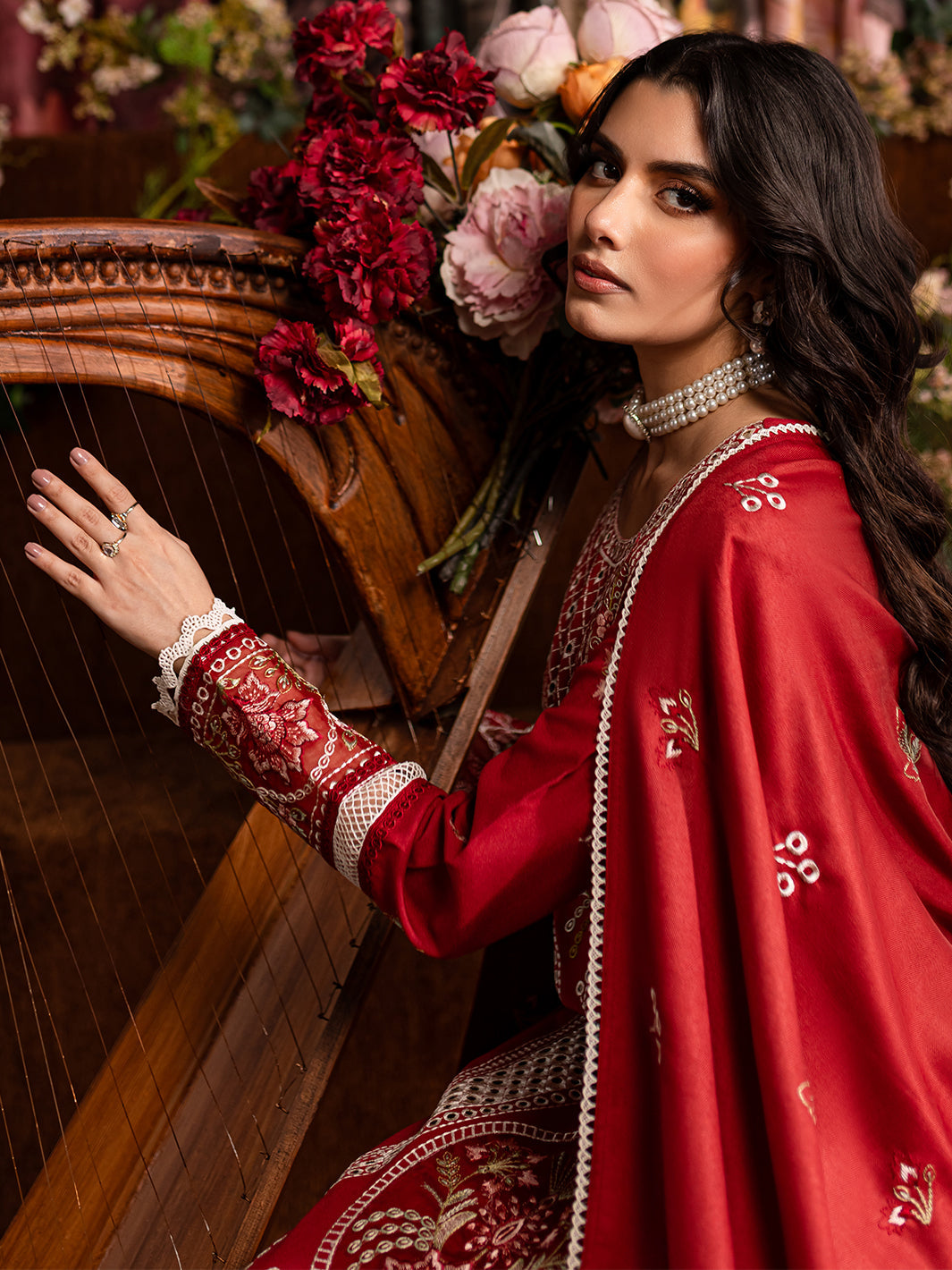 LILLIAN | 3 PC KARANDI Embroidered Suit