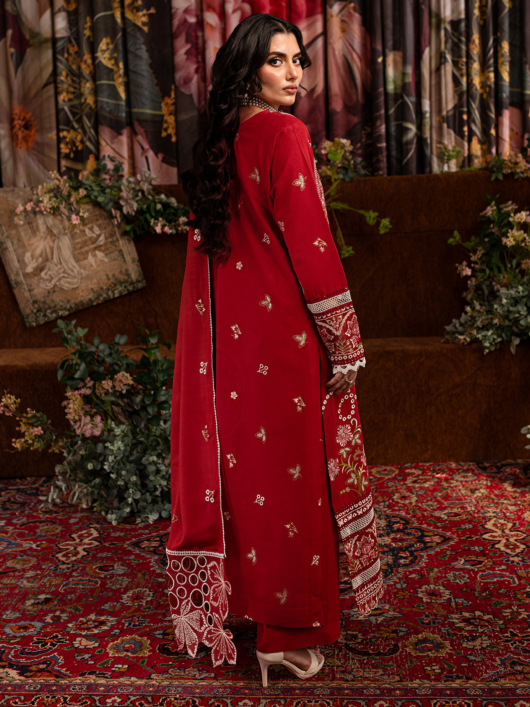 LILLIAN | 3 PC KARANDI Embroidered Suit