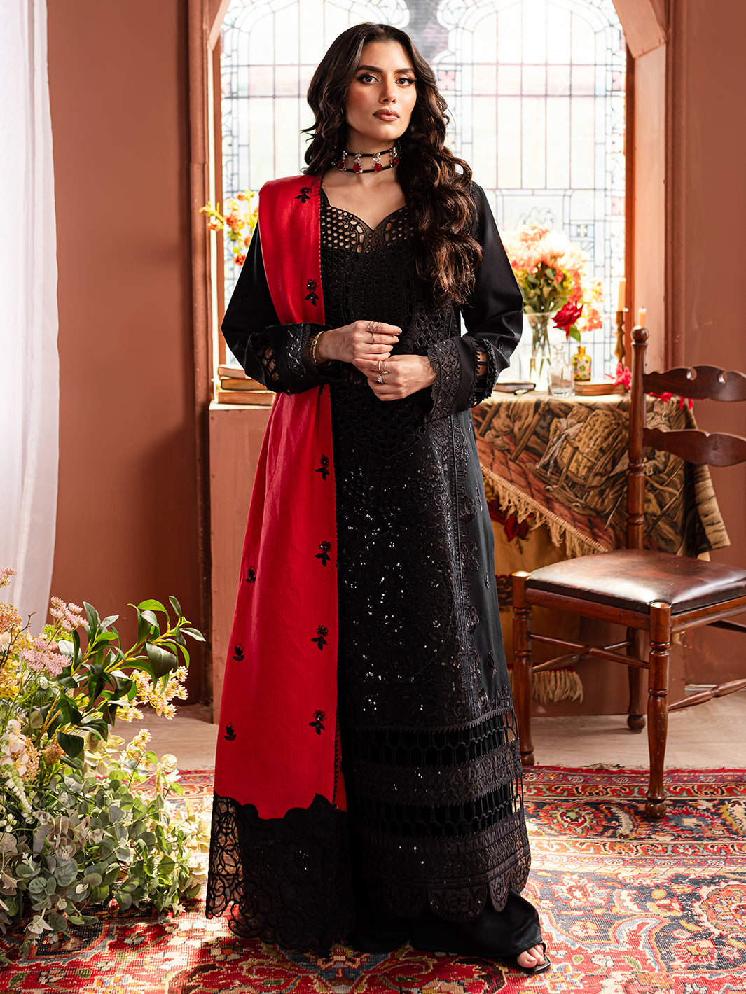 MARGARET | 3 PC KARANDI Embroidered Suit