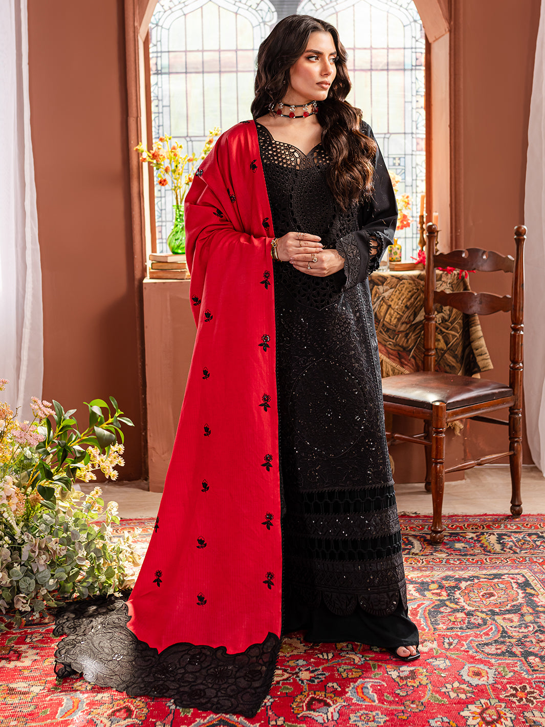 MARGARET | 3 PC KARANDI Embroidered Suit