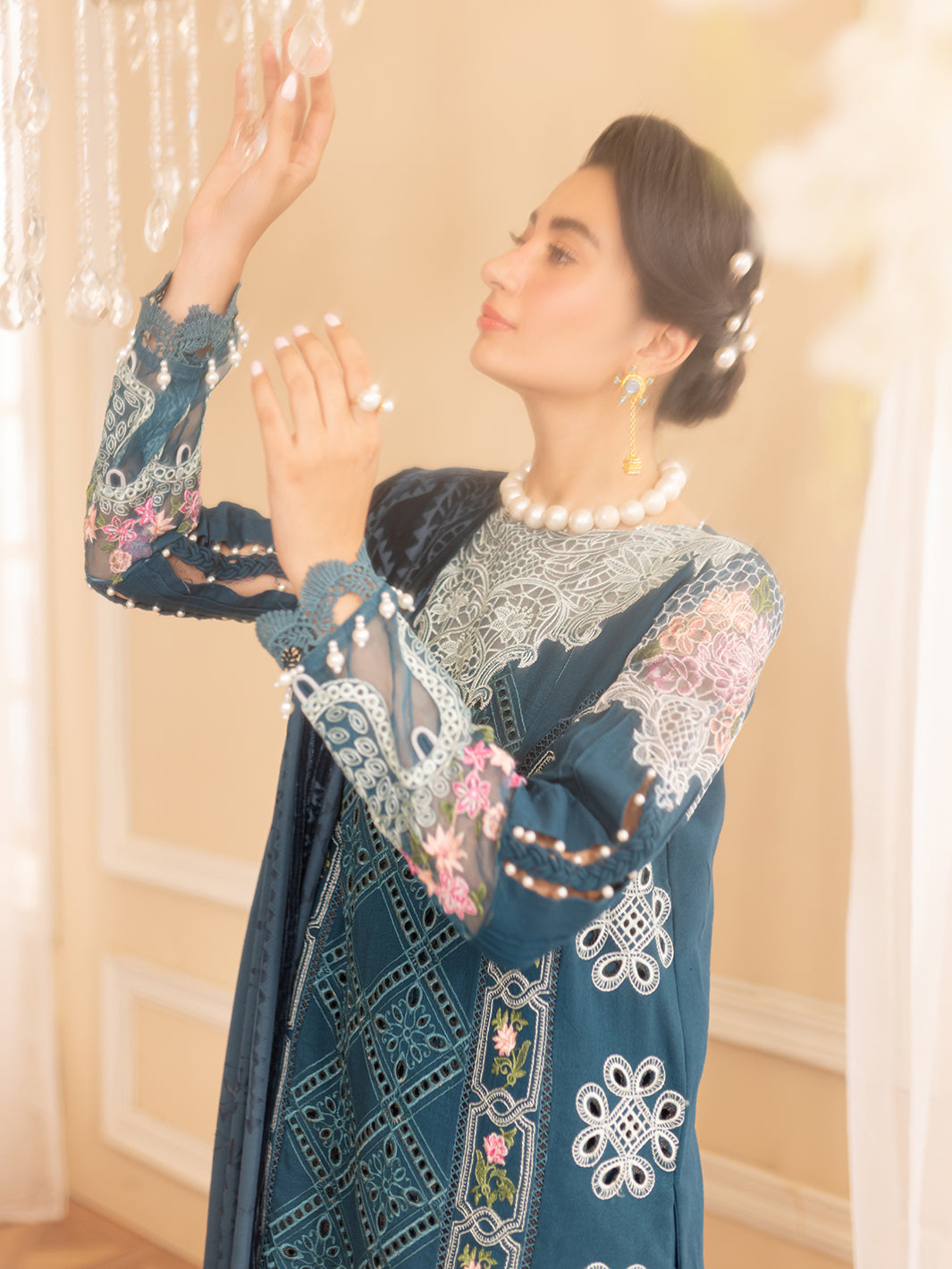 PN-06 | Panache 3Pcs Embroidered Karandi Suit