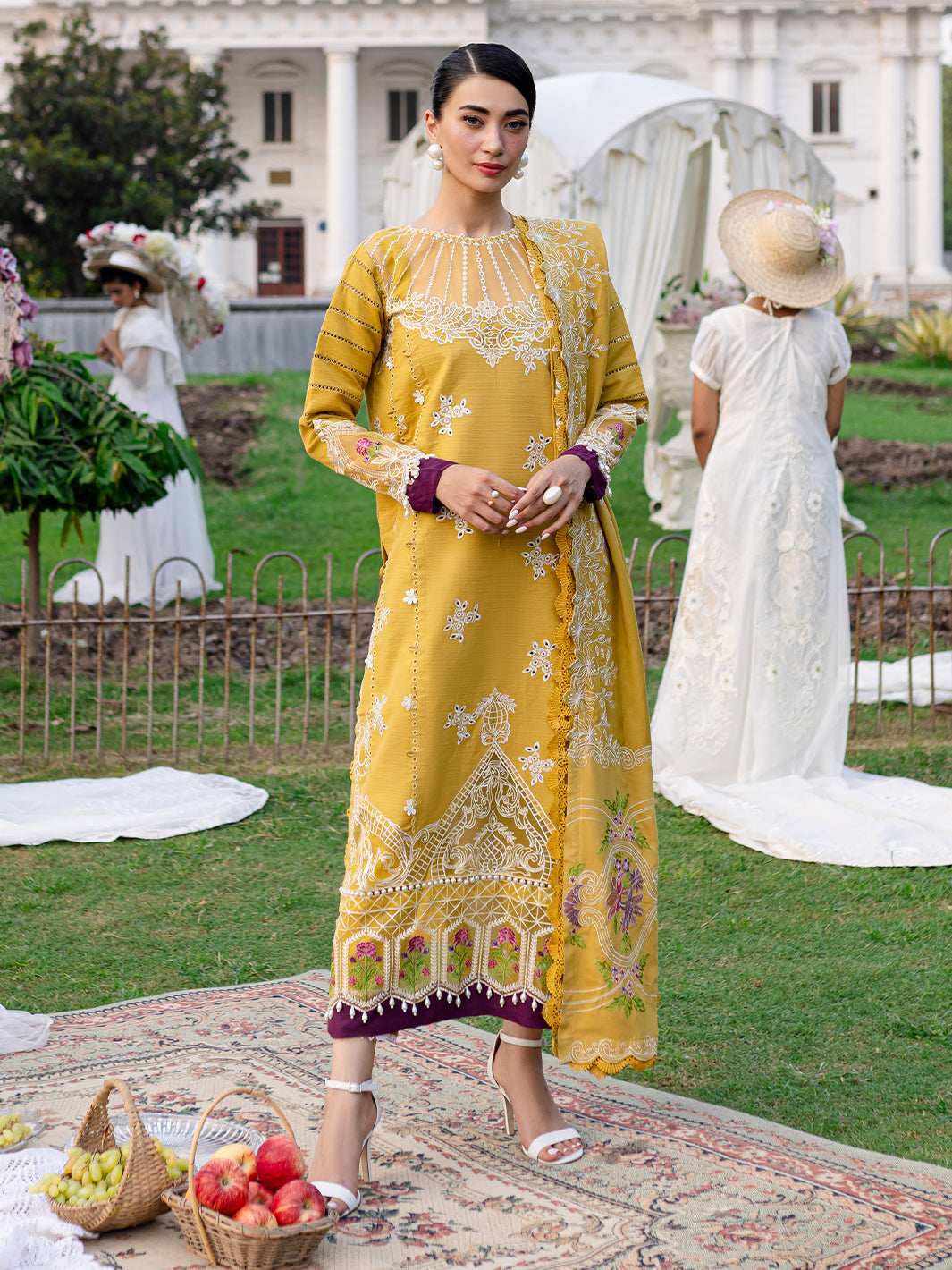 PN-11 | Panache 3Pcs Embroidered Khaddar Suit