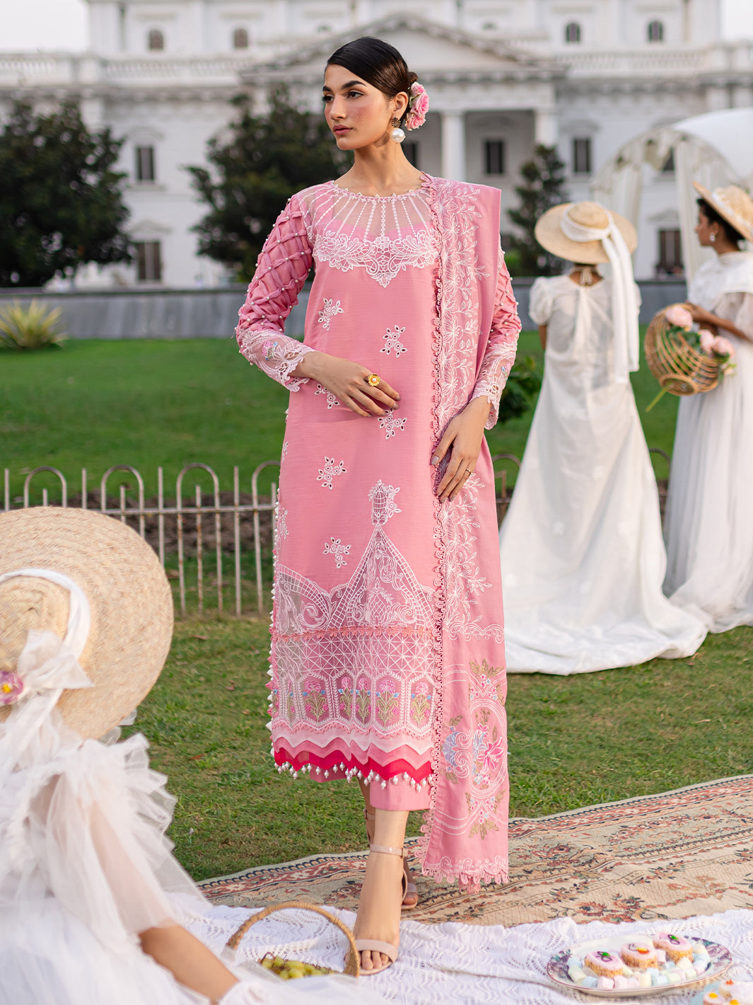 PN-12 | Panache 3Pcs Embroidered Khaddar Suit